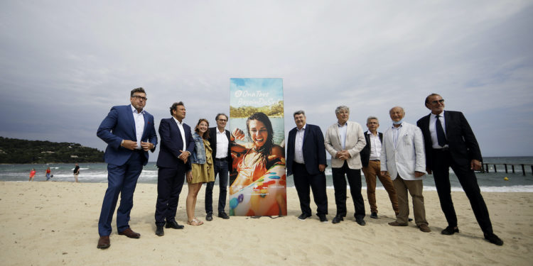 Renaud Muselier a lancé la campagne de reconquête touristique de la Région vendredi à Ramatuelle (Crédit Florent Gardin)