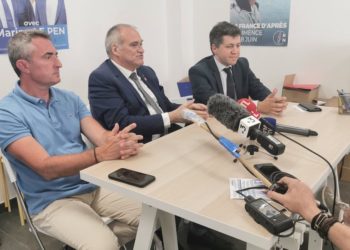 Alain Nemeth, le nouveau soutien du RN dans le 11-12 entre Stéphane Ravier et Franck Allisio (Crédit Twitter Stéphane Ravier)