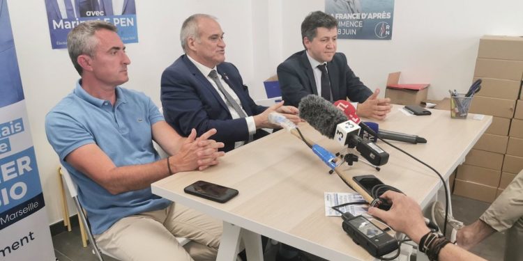 Alain Nemeth, le nouveau soutien du RN dans le 11-12 entre Stéphane Ravier et Franck Allisio (Crédit Twitter Stéphane Ravier)