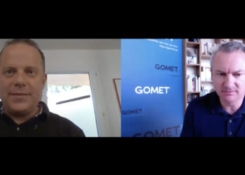 Stéphane Soto interrogé par Jean-François Eyraud, le directeur de la rédaction de Gomet' (Crédit Gomet').