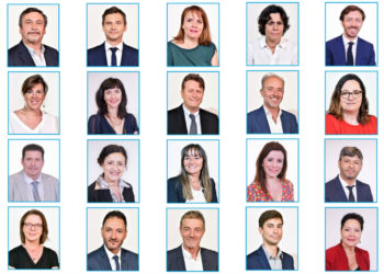 Les 28 adjoints de Michèle Rubirola ayant des délégations. Crédit photos : Ville de Marseille