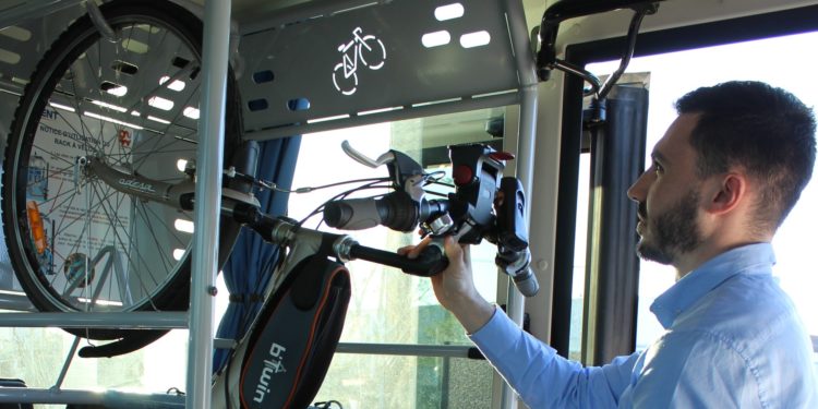 Un porte-vélo pour les autocars du réseau urbain Ulysse Métropole Mobilité (Crédit DR).