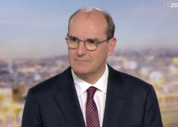 Jean Castex invité du journal de TF1 au soir de sa nomination comme Premier ministre par Emmanuel Macron (Capture TF1).