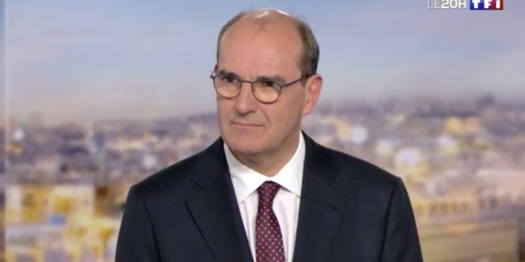 Jean Castex invité du journal de TF1 au soir de sa nomination comme Premier ministre par Emmanuel Macron (Capture TF1).