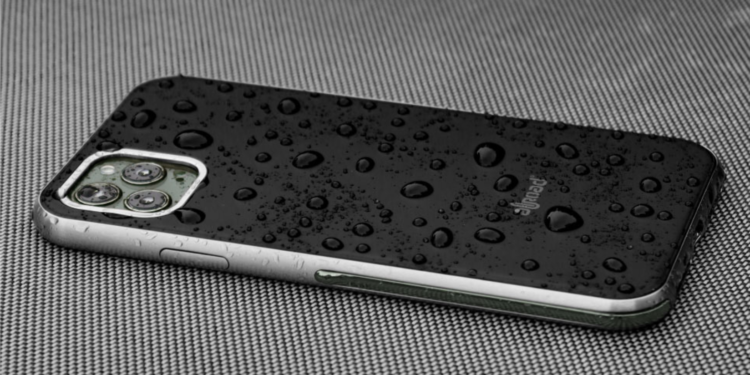 AllRoad MObile fabrique des coques ultra-résistantes pour smartphone en titane ou, comme ici, en kevlar (Crédit AllRoad)