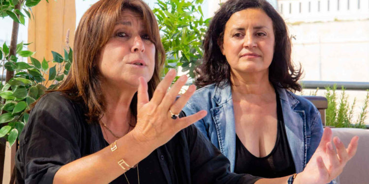 Michèle Rubirola et Aïcha Sif vendredi 26 juin 2020 avant le second tour des municipales (Photo Gomet'/JYD)