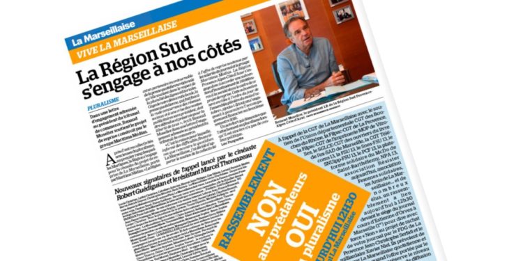 La dernière page du quotidien la Marseillaise (édition du 13 août 2020).