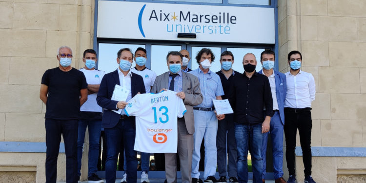 Les acteurs du partenariat, Eric Berton et Denis Bertin (crédit : Aix-Marseille Université)