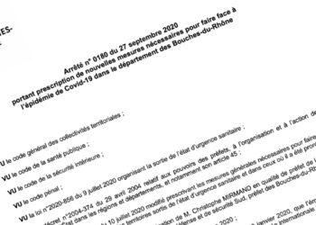 [Document source] Covid-19 : l’arrêté préfectoral portant sur la zone d’alerte