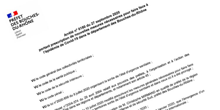[Document source] Covid-19 : l’arrêté préfectoral portant sur la zone d’alerte