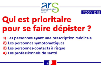 Covid-19 : se faire tester ou pas ? L’ARS fixe les priorités