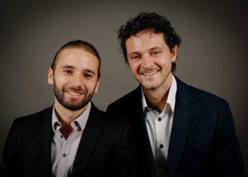 Mathias Fonlupt (à gauche), président et inventeur de la technologie et Stéfan Ré, le directeur général (Crédit DR)