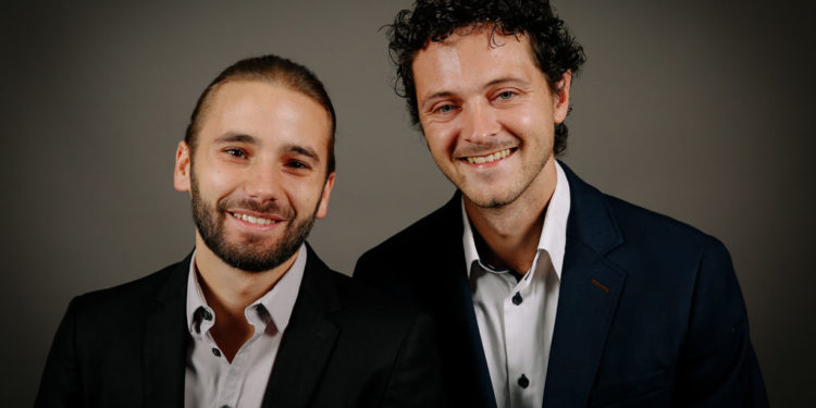 Mathias Fonlupt (à gauche), président et inventeur de la technologie et Stéfan Ré, le directeur général (Crédit DR)