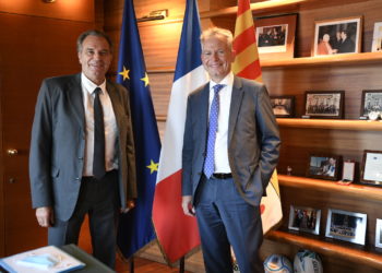 Renaud Muselier et Luc Lallemand ont signé cet accord le 7 septembre à l'hôtel de Région (Crédit JP Garufi)