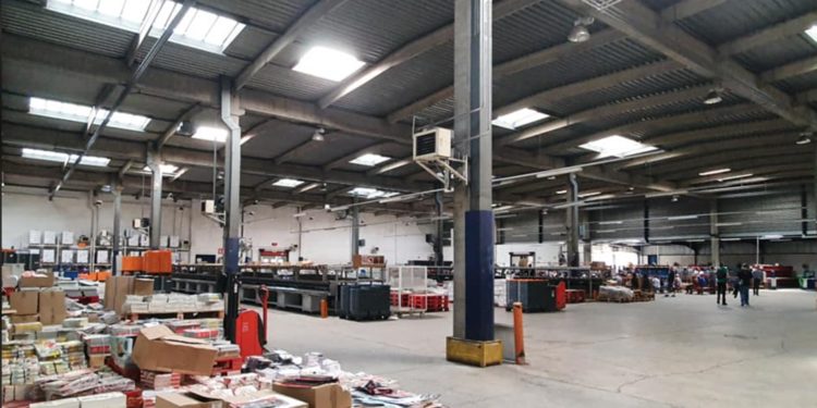 L'entrepôt de la SAD Marseille aux Aygalades où la presse nationale est à nouveau prête à être distribuée (Crédit CGT SAD Marseille)