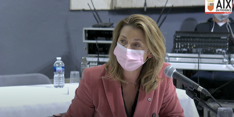 Anne-Laurence Petel au conseil municipal d'Aix-en-Provence le lundi 12 octobre 2020