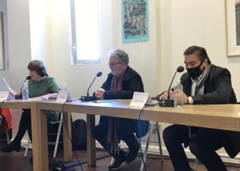 Présentation des Rencontres d'Averroès 2020, Fabienne PAvia, Thierry Fabre et Jean-Marc Coppola.