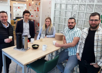 L'équipe de Vertidiag chez Wereso (Crédit Wereso)