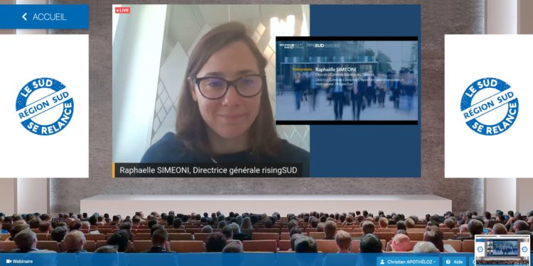Raphaëlle Simeoni, directrice générale adjointe, économie, emploi, formation, innovations et international de la Région Sud a présenté ses outils et son équipe (Crédit DR)