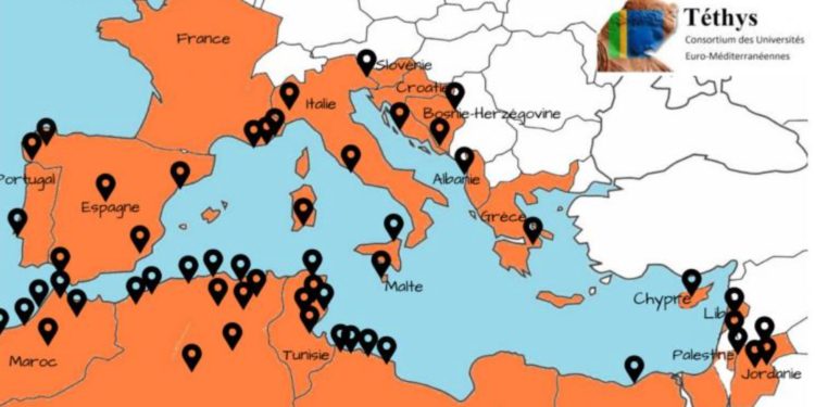 La localisation des projets portés par Téthys durant 20 ans. Source AMU