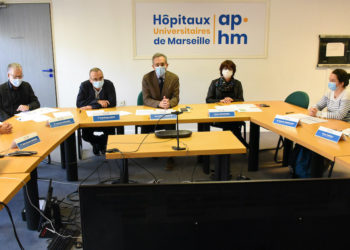 L'AP-HM annonce une baisse du nombre de patients Covid lors du popint presse du 27 novembre (Crédit AP-HM)