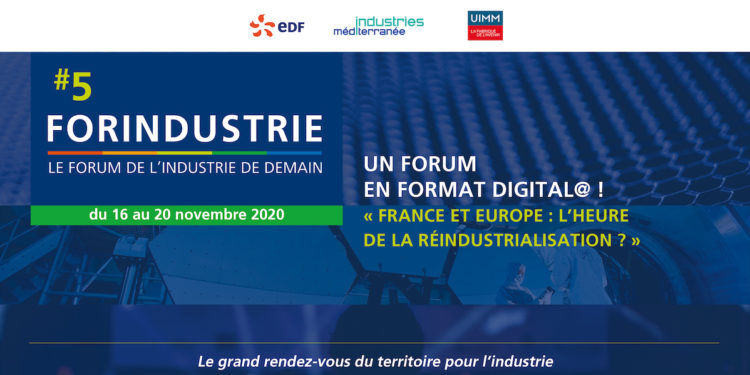 Le 5ème forum de l'industrie régionale se tiendra en version totalement digitale du 16 au 20 novembre prochain (Crédit DR)