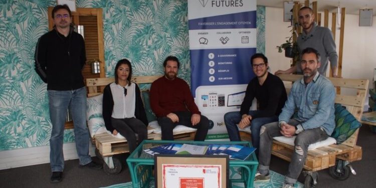 L'équipe de Smart Futures dans ses locaux de l'incubateur Incoplex (Crédit DR)