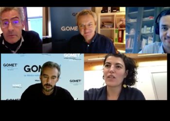 Didier Jau (en haut à gauche) accompagné par des élus de sa mairie des 4e et 5e arrondissements de Marseille, interrogé par la rédaction de Gomet'.