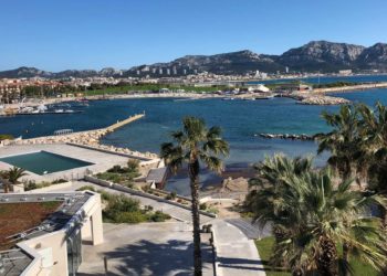 La base nautique du Roucas Blanc, future Marina pour les Jeux Olympiques 2024 (Crédit Gomet'/JFE).