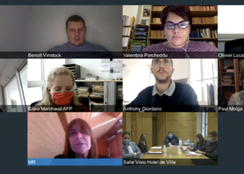 La Ville de Marseille a présenté son plan d'urgence lors d'une conférence de presse organisée à distance (Crédit capture d'écran)