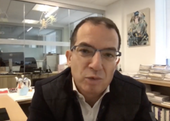 Stéphane Bancel (Moderna) pronostique un retour à la normal cet été (Capture d'écran Méditerranée du Futur)