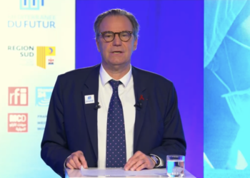 Renaud Muselier, le président de la Région Sud, a présenté sa stratégie sanitaire lors de Méditerranée du Futur (Capture d'écran Méditerranée du Futur)