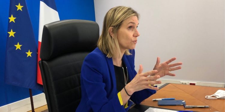 Agnes Pannier-Runacher pendant sa réunion en visio avec Renaud Muselier Crédit Territoires dindustries)