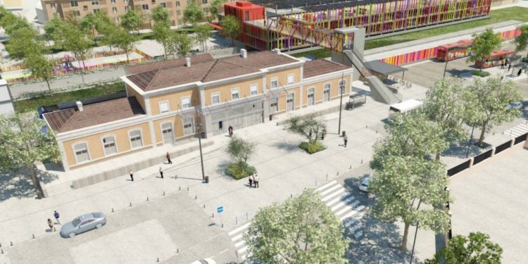 Les Aires de Crau à Salon-de-Provence, des friches ferroviaires restructurées pour créer un quartier durable (Crédit Pays salonais - Agplopole Provence)