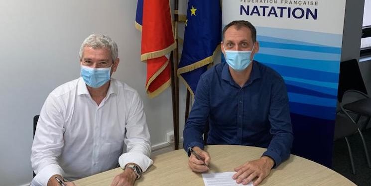 Thierry Boudar, P-dg de Sportall, a signé un partenariat avec la fédération de natation (Crédit Sportall)