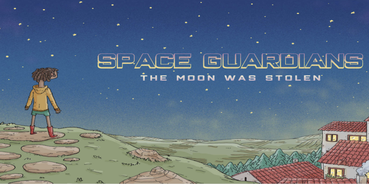 Dans "Qui a volé la lune ?", le lecteur mène l'enquête avec Rita sur l'étrange disparition du satellite naturel de la terre (Crédit DR)