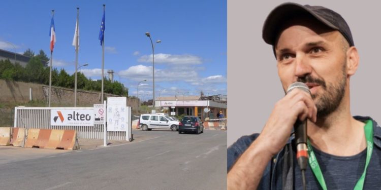 Olivier Dubuqoy a été ces dernieèes années à la pointe du combat contre les rejets de l'usine Alteo de Gardanne (Crédit Gomet' et DR).