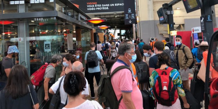 La gare St Charles à Marseille régulièrement saturée (Crédit Gomet').