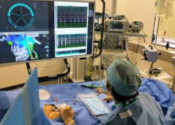 Le logiciel VX1 de Volta Medical accompagne les chirurgies lors des interventions cardiaques (Crédit Volta Medical)