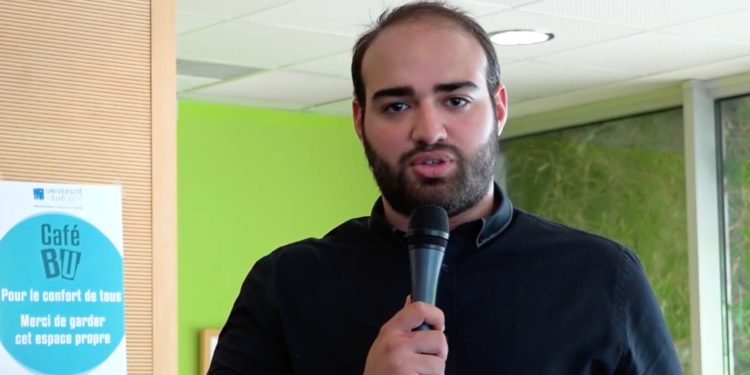 Rayann Mouslim a été le responsable dans le Var des Jeunes avec Macron. (Crédit Université de Toulon).