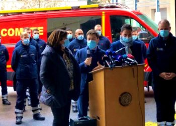 Michèle Rubirola, Benoît Payan et Yannick Ohanessian dimanche 10 janvier 2021 (Crédit Ville de Marseille).