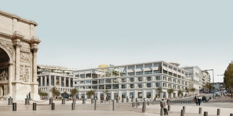 L'institut Méditerranéen de la ville et du territoire (IMVT) doit sortir de terre en 2023 à la porte d'Aix (Crédit NP2F)