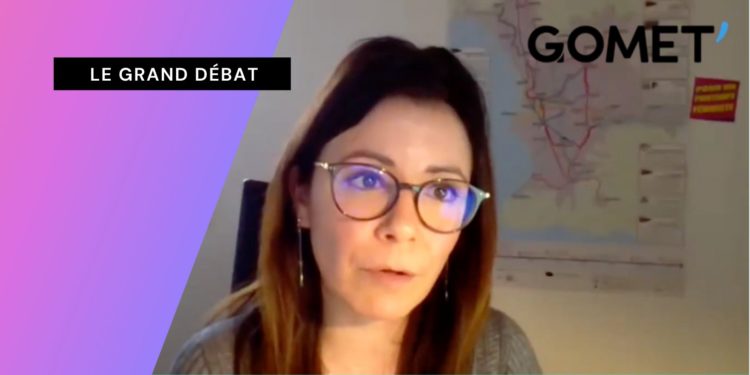 Audrey Gatian lors de notre grand débat consacré aux mobilités actives le 12 février 2021.