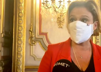 Olivia Grégoire, la secrétaire d'Etat à l'économie sociale, solidaire et responsable. (Crédit MG/Gomet').