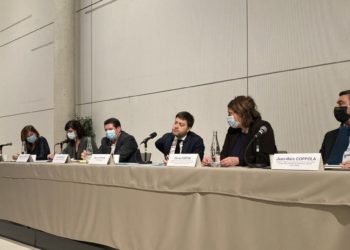 Benoît Payan était entouré de cinq de ses adjoints pour présenter le résultat de cet audit financier (Crédit RM)