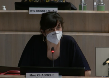 Mathilde Chaboche a demandé des précisions à l'Etat sur la légalité des travaux porte d'Aix (Crédit Capture d'écran Ville de Marseille)