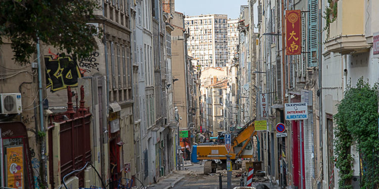 La SPLA-IN va commencer par s'attaquer à la rénovation du quartier Noailles endeuillé par le drame de la rue d'Aubagne (Crédit JYD)