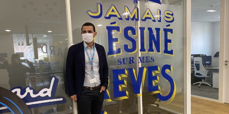 Laurent Choukroun dans les locaux de l’Épopée à Sainte-Marthe