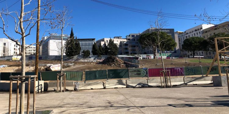 Une partie de la Zac St Charles Porte d'Aix en janvier 2021. (Crédit Gomet'/JFE)