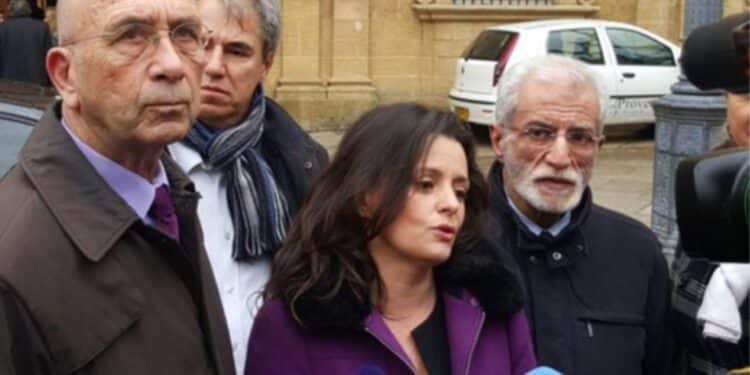 Gaëlle Lenfant avec d'autres élus d'opposition d'Aix (Crédit Archives/DR)